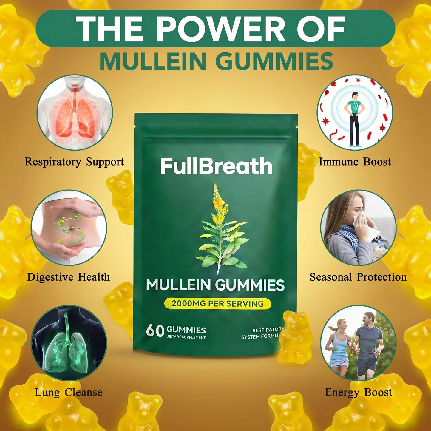 Mullein Gummies: Detox Your Lungs